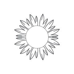 Sun icon vector set. Summer illustration sign collection. Sun symbol or logo.