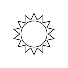 Sun icon vector set. Summer illustration sign collection. Sun symbol or logo.