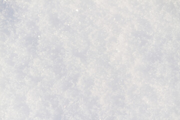 Snow texture close view. Snow surface and texture.