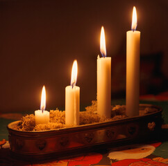 Advent candlestick holder