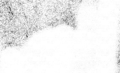 Grunge Black And White Urban. Dark Messy Dust Overlay Distress Background. Easy To Create Abstract Dotted, Scratched, Vintage Effect With Noise And Grain