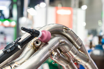 Stainless steel pipe automobile or motorcycle part after assembly component by Tungsten inert gas...