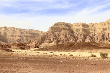 Timna Park in Israel. Mountains