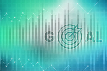 2d illustration futuristic business background pattern graph concept
