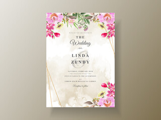 Wedding invitation card forest life
