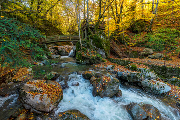 Obraz premium Samandere waterfalls in Duzce Province of Turkey
