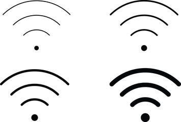 Wireless and wifi icon. wi-fi icon sign. remote internet access. wi-fi icon. internet sign icon