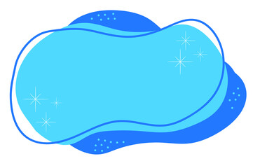 abstract background on a Christmas theme, winter illustration with snowflakes, an empty template for a post on a social network, a place for text, flat vector graphics