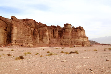 Timna Park in Israel. Mountains