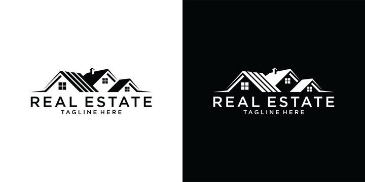 Roof and home logo vector design concept