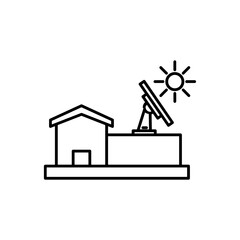 Solar cell icon