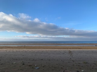 sandbanks on the banks of the Volga river