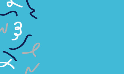 blue background with colorful wavy lines abstract