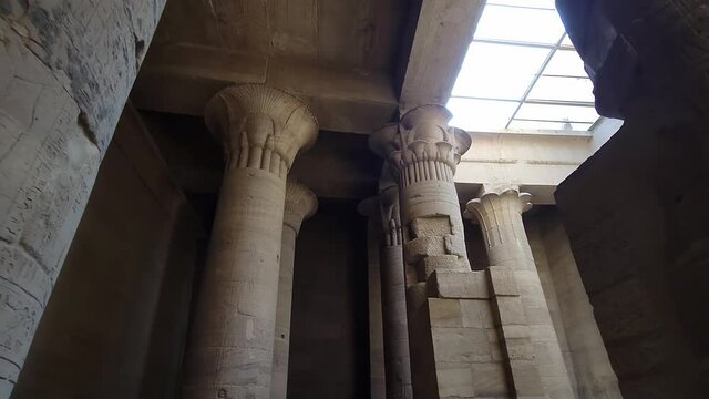 Philae Temple Complex. Temple Of Isis. Philae, Agilkia Island, Aswan, Egypt