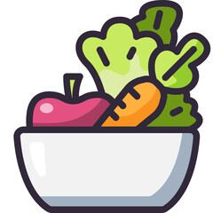 diet food line icon