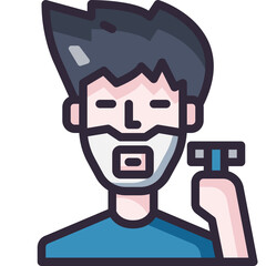 shaving line icon