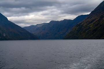 Sunnylvsfjorden, part of Storfjorden in Stranda and Fjord municipalities in region Sunnmøre, part of Geirangerfjord