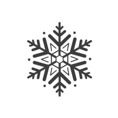 snowflake icon. isolated white background