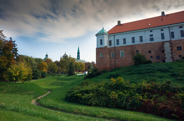 Sandomierz Widok na Zamek i Katedrę