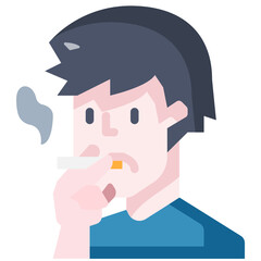 smoking flat icon