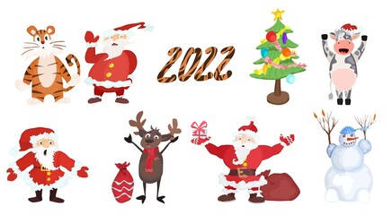 New year characters winter holiday 2022 new picture
