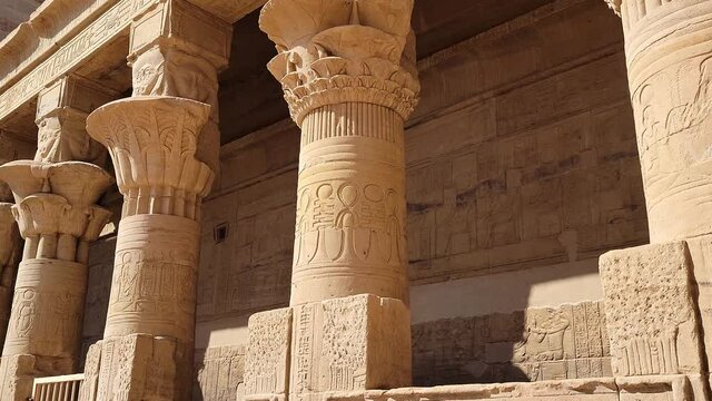 Philae Temple Complex. Temple Of Isis. Philae, Agilkia Island, Aswan, Egypt