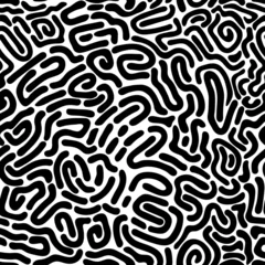 Foto op Plexiglas Organische vormen Naadloos patroon met eenvoudige handgetekende vormen. Organische textuur. Vector illustratie.