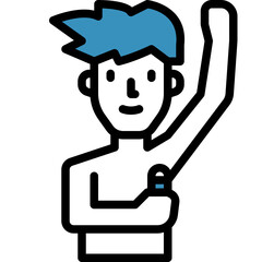 roll on one color icon