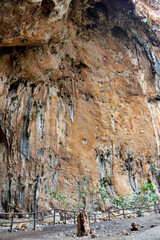 caves in the Zingaro nature reserve province of trapani Sicily Italy