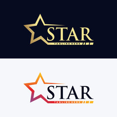 star logo icon vector isolated