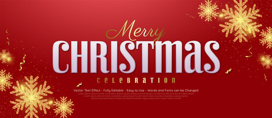 Fototapeta na wymiar Luxury banner merry christmas with golden snowflake background