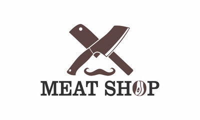 meat shop logo design
