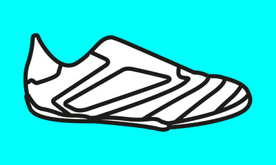 Futsal Shoe Soccer Football vector icon