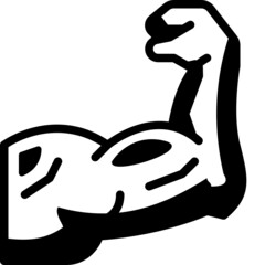 muscle solid line icon