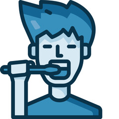 brush teeth Two Tone icon