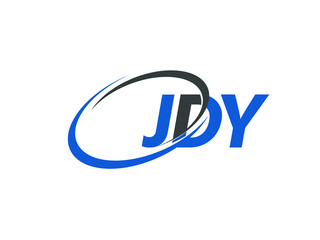 JDY letter creative modern elegant swoosh logo design