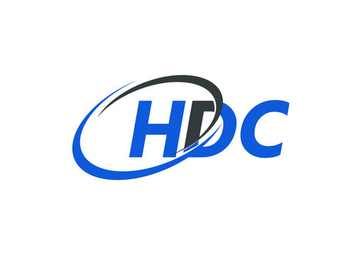 HDC letter creative modern elegant swoosh logo design