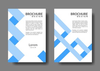simple and unique brochure design template. rectangular shape