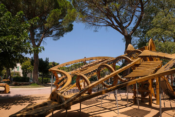 Saint-Rémy-de-Provence, Provence-Alpes-Côte D'azur Region, France. July 22, 2021. A playground on...
