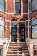 Architectural detail from the typical Dutch architecture in Utrecht, NL