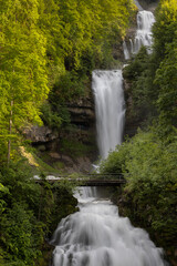 Fototapeta premium Giesbach waterfalls in long expo
