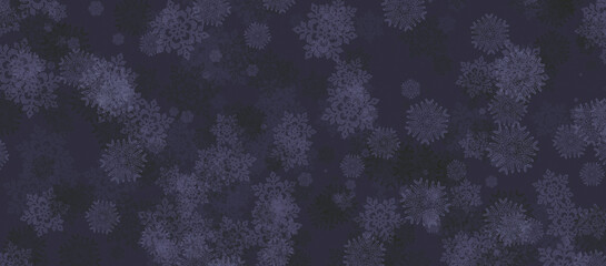 Naklejka na ściany i meble Abstract blue winter holiday design concept background with snowflake