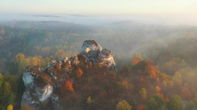 misty morning in the mountains