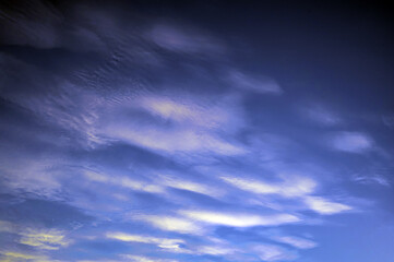 Aerial white clouds against blue sky background texture
