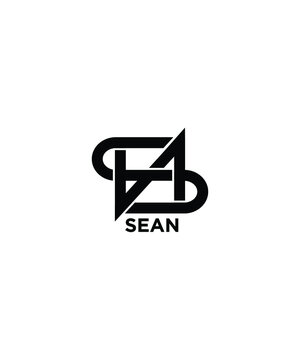 This is a name logo based on the name SEAN