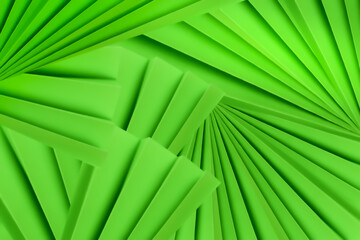 Abstract green background with waves, shadows, pattern, graphic design