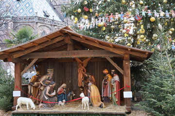 Obraz premium nativity scene with jesus