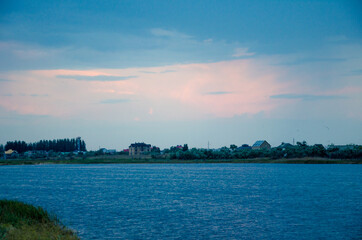 sunrise over the river