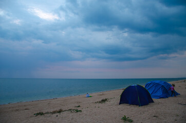 tent on the beach