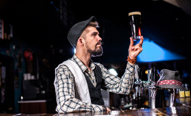 Bartender mixes a cocktail at the pothouse